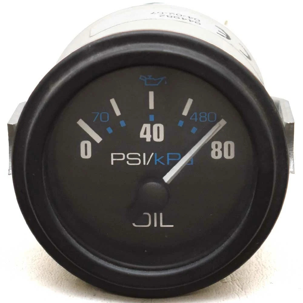Beede Boat Oil Pressure Gauge 944982 - 2 Inch Black