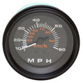 Mercury Boat Speedometer Gauge 827880 - Lund 1987585 Black 3 1/4 Inch