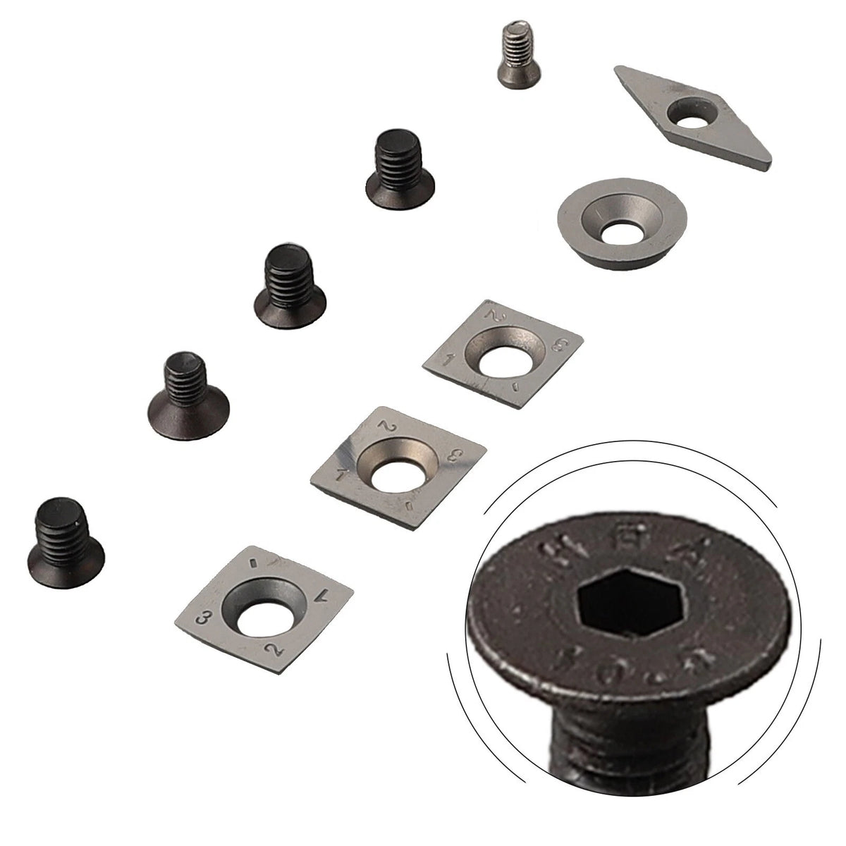 Carbide Tips Inserts for Blades Holder-Tool for Chisel Cutter Wood Turning