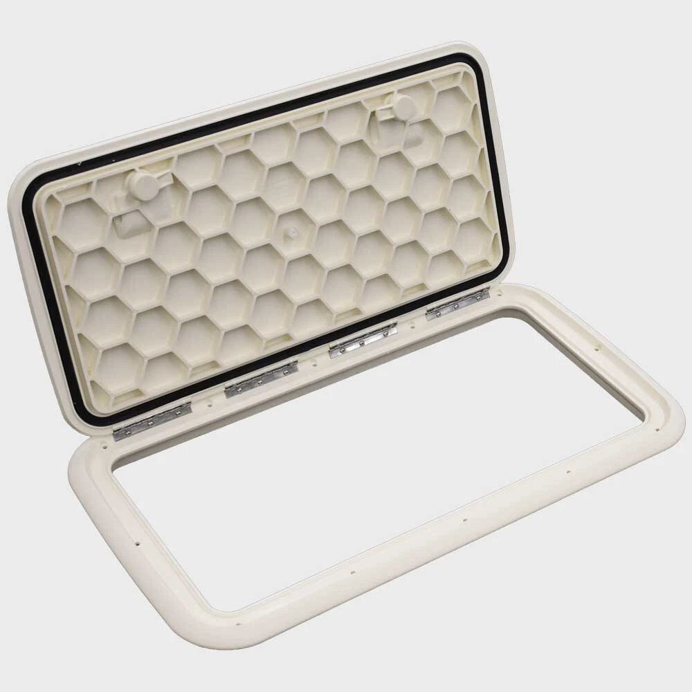 Jim Black Boat Deck Hatch 581-1324-04 - 13 X 24 Inch Arctic White