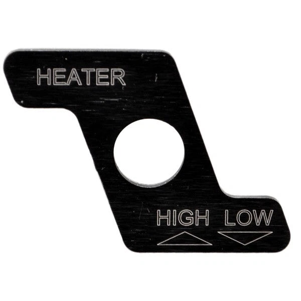MasterCraft Boat Switch Plate - Seat Heater High Low Black Panel