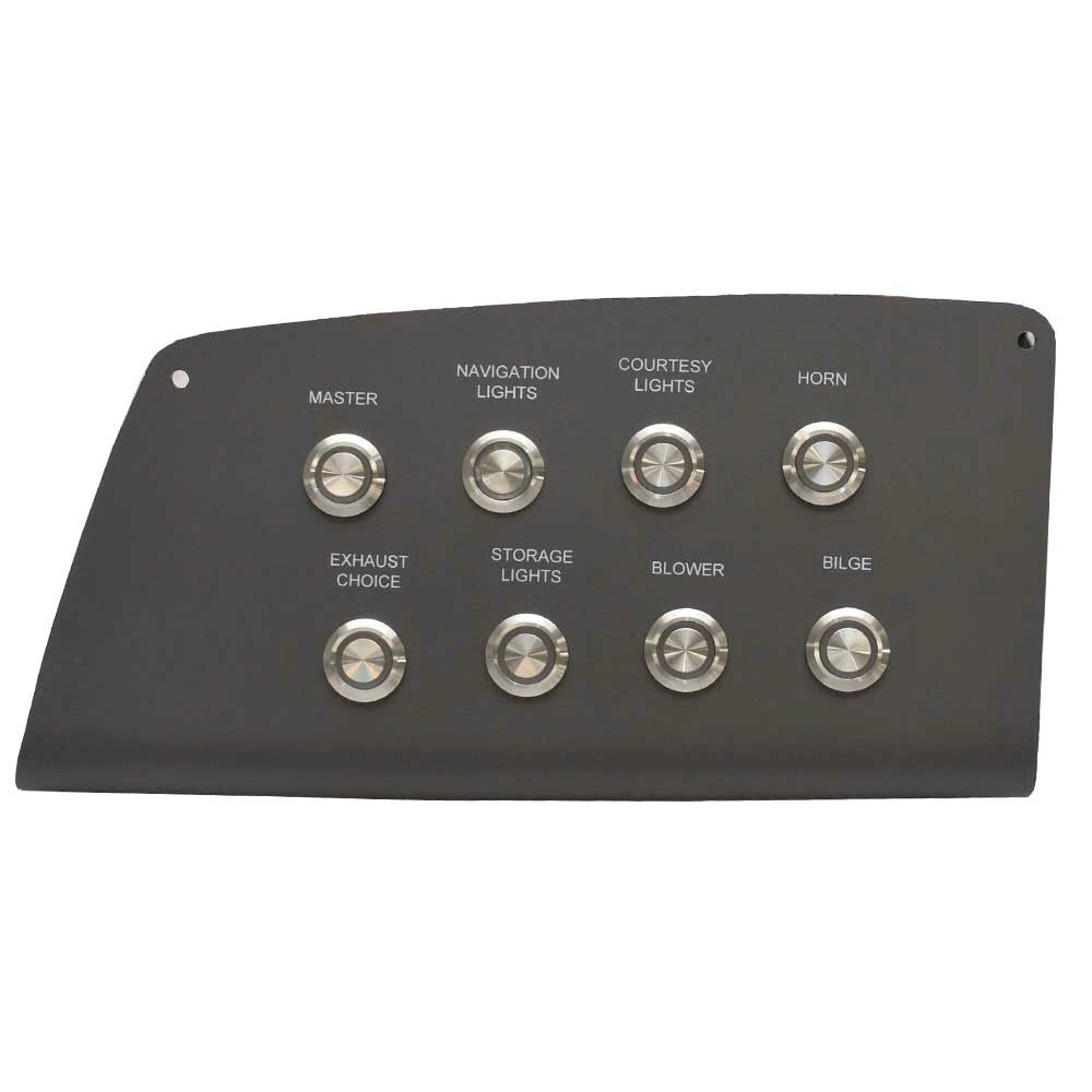 Tracker Boat Switch Panel with Fuse Block AD-352-070 - 10 3/4 X 5 1/8 in