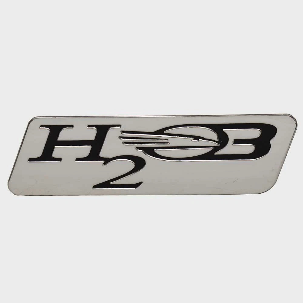 Chaparral Boat Raised Decal Emblem 14.01744 - H2O OB Logo Silver
