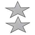 MasterCraft Boat Graphic Decals 751107 - Silver Star Stickers (pair)