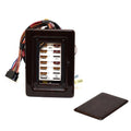 Lund Boat Fuse Panel 2293891 - 7 1/2 X 5 3/8 Inch Faux Dark Teak