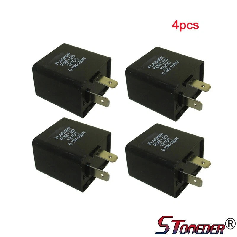 STONEDER 12V DC Flasher Relay for LED Turn Signal Light Blinker Dirt Pit Bike