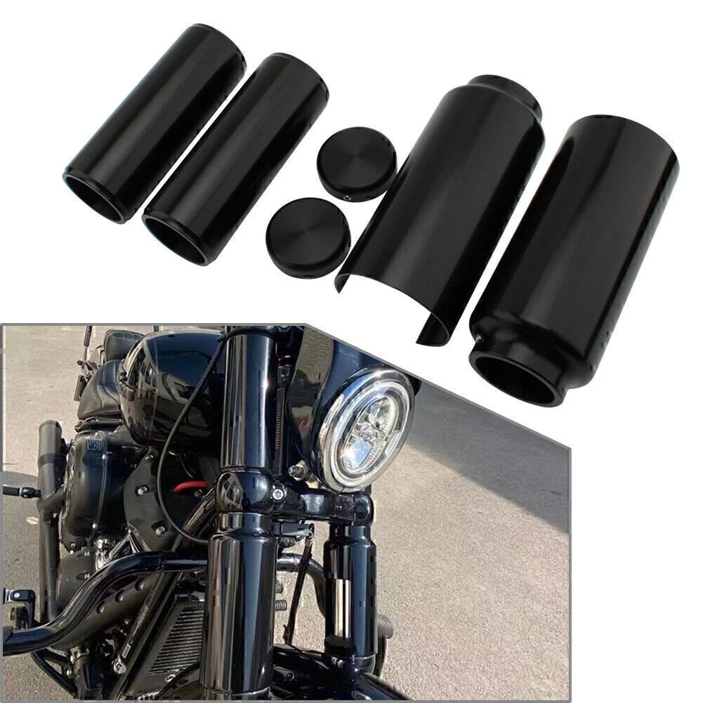 1 Set Full Fork Cover Fit Harley-Davidso N Softail M8 Street Bob FXBB FXBBS 18-22
