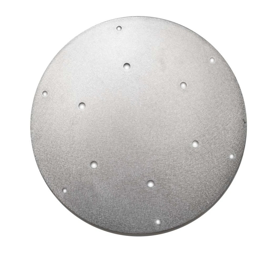 Boat Stanchion Mounting Plate 6966945 - 10 1/2 Inch Silver Aluminum