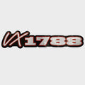 Ranger Boat Model VX1788 Decal 322075 - Black Red Silver Sticker