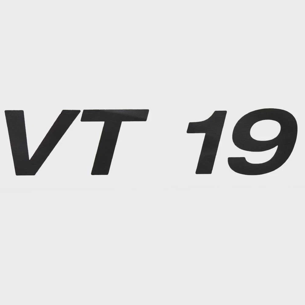 Crestliner Boat Decal 2201981 - VT 19 Black 6 3/4 X 1 1/2 Inch