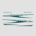 Glastron Boat Graphic Decals 05726443 - SX Silver Teal (set of 6)
