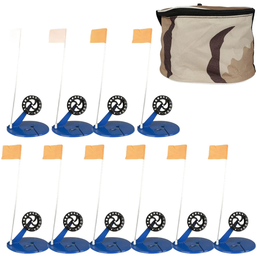 Ice Fishing Flags Automatic Rod Cover Portable Rod Flags Rod Tip Indicator