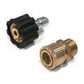 Pressure Washer QUICK CONNECT M22 FPT X 3/8" Plug & M22 MPT X 3/8" Coupler Set