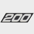 MasterCraft Boat Raised Emblem Decal 750130 - 200 Designator Sticker