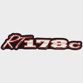 Ranger Boat Sticker Decal 202400 - RT178C Emblem Black Silver Red