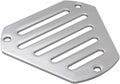 Burly Brand Hex Faceplate Slotted Chrome for Harley Air Cleaners 2000-2023