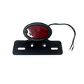 LED Tail Brake Light CAT Eye Style with License Plate Bracket for Motorbike