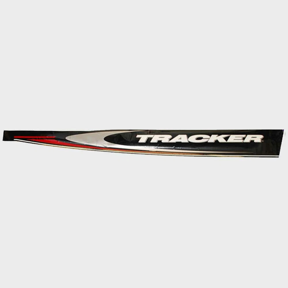 Tracker 110311 Black - White - Red - Silver 91 X 9 1/2 in Boat Decal (single)