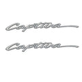 Rinker Boat Brand Decal Sticker - Captiva 21 1/8 X 2 1/4 Inch (pair)