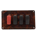 Tracker Boat Switch Panel 167830 - with Fuse Block 6 1/4 X 3 1/2 Inch