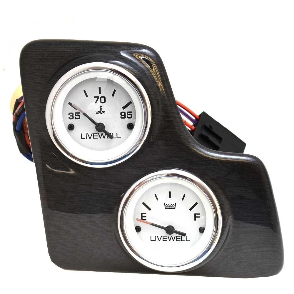 Lund Pro V Boat Livewell Gauge Panel 2116641 - Dark Gray