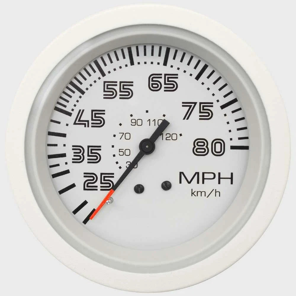 Teleflex Boat Speedometer Kit 67511P - 10 - 80 MPH Sportsman White