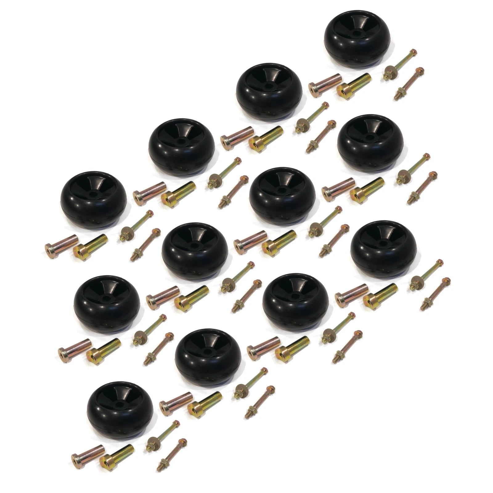 (pack of 12) Deck Wheel Assembly Kit for Grasshopper 484225 Lawnmower Tractor
