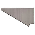 Crestliner Boat Side Corner Mat 2350079 - Gray Brushed Stick-It (STBD)