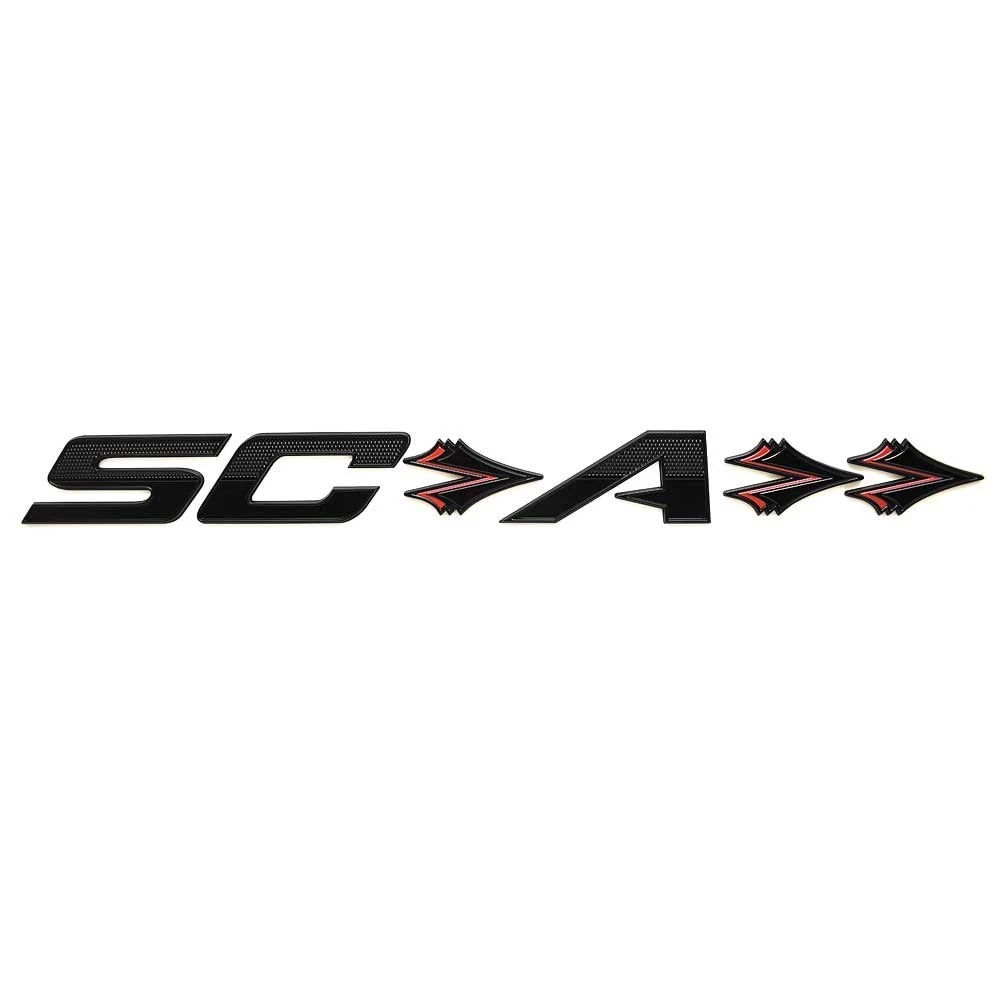 Supra Boat Raised Emblem Decal 115133 - SCA 24 1/2 X 2 1/4 Inch Black