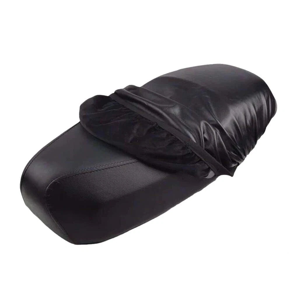 Waterproof Motorcycle for Seat Cushion Black PU Leather Elastic Design