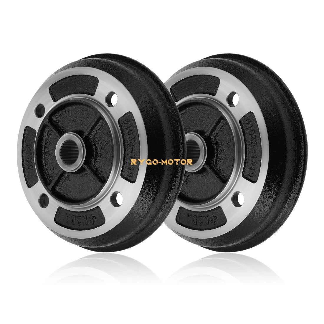2 Rear Brake Drum with Bearing for Kawasaki 41038-1226 Rear Brake Drum Mule UTV
