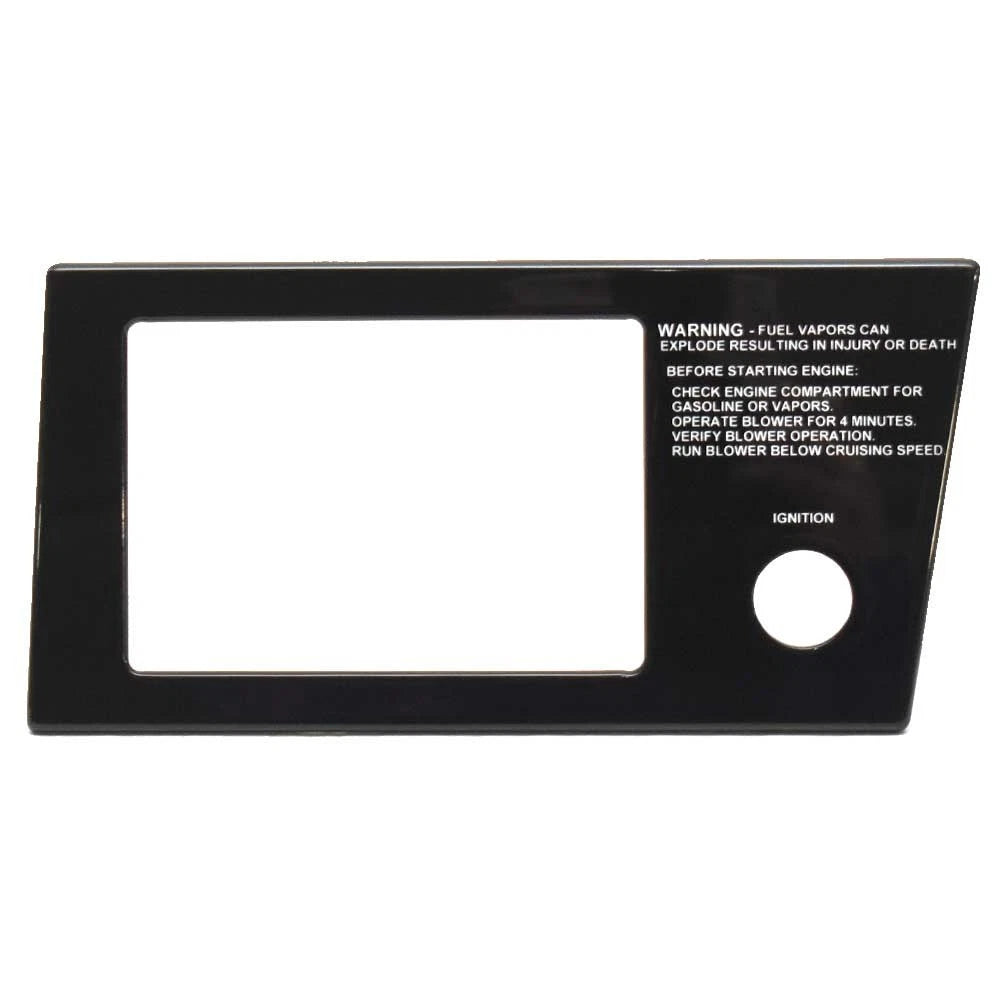 Cobalt Boat Blank Ignition Panel 503135BL - B21 Black Plastic