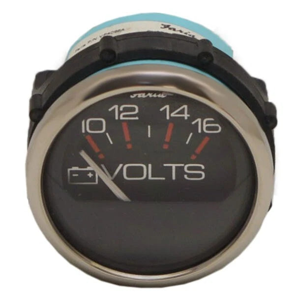 Faria Boat Volt Gauge VP4096A - Ranger 7E462 2 Inch Silver Black