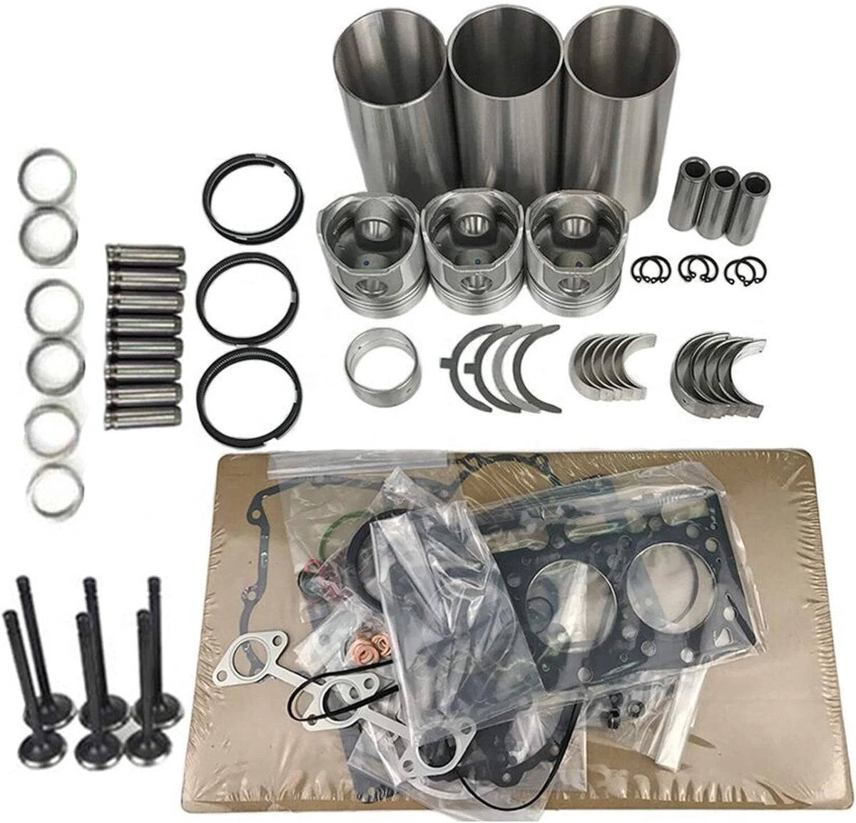 Rebuild Kit for Yanmar 3TNV76 Engine Caterpillar 301.7D CR 301.7DCR Excavator