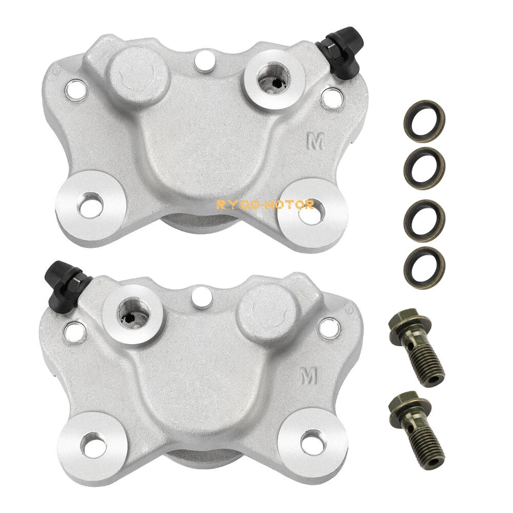 Front Left Right Brake Caliper with Pads for Arctic CAT ATV 500 454 400 375 300 250