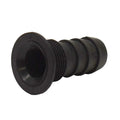 Malibu Boat Livewell Drain Fitting - 5/8 Inch Barbed Hose Black