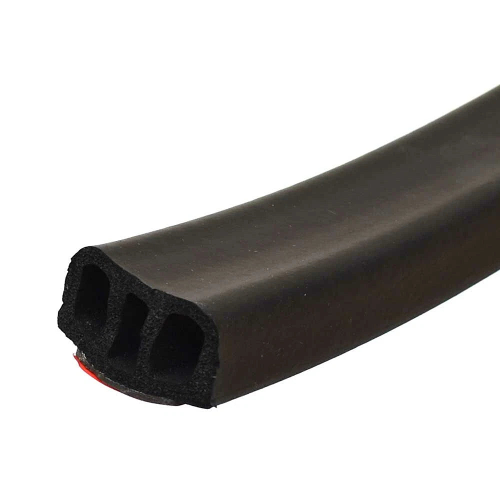 Chaparral Boat Gasket Seal - with Adhesive Open Cell 1 1/2 X 3/4 Inch Black (FT)
