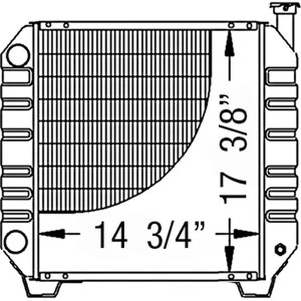 Radiator 86402724 Fits Ford Holland TC35 TC35D Tc40 TC40D