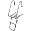 Blue Wave Boat Folding Ladder 2060-0034 - 44 3/4In Anodized Aluminum