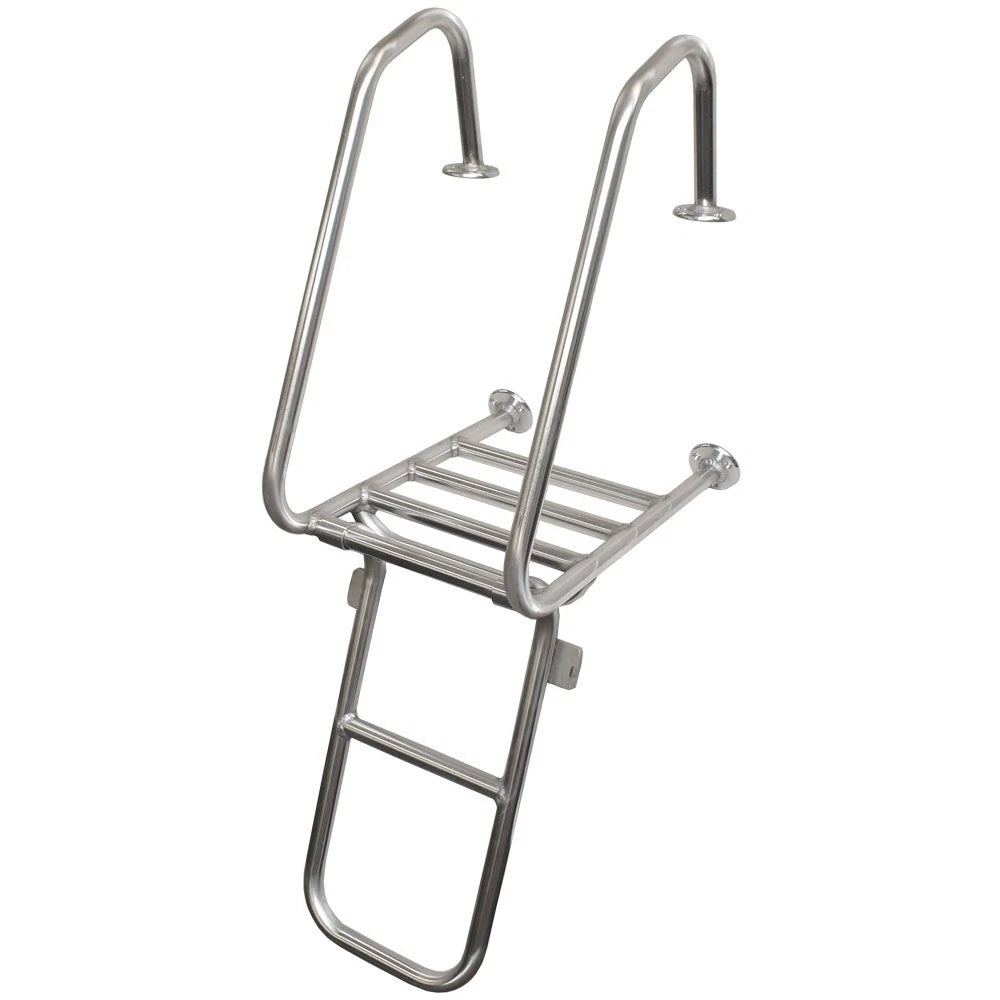 Blue Wave Boat Folding Ladder 2060-0034 - 44 3/4In Anodized Aluminum