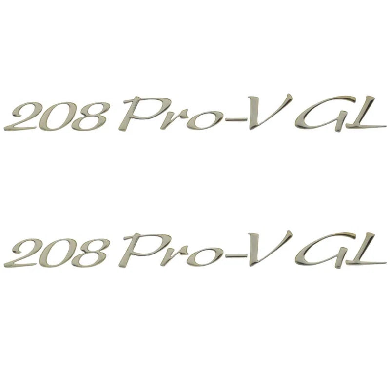Lund Boat Raised Decal 1935458 - 208 Pro V GL Silver (pair)