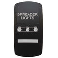 Carling Boat Contura V Rocker Switch Actuator - Spreader Lights Black