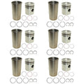 (6) Early Piston Liner Kits 4.250" Bore Fits John Deere Tractors RE23173