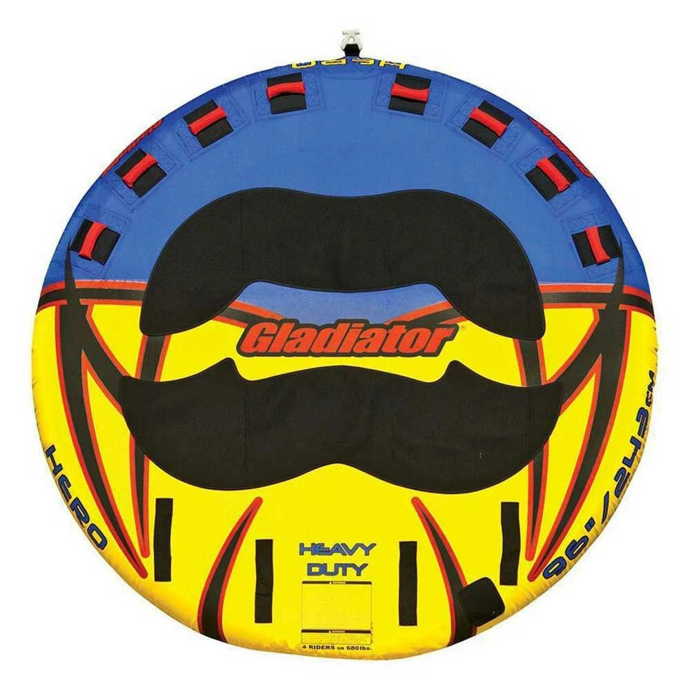 Gladiator Boat Inflatable Towable Tube 357464 - Hero 4-Person