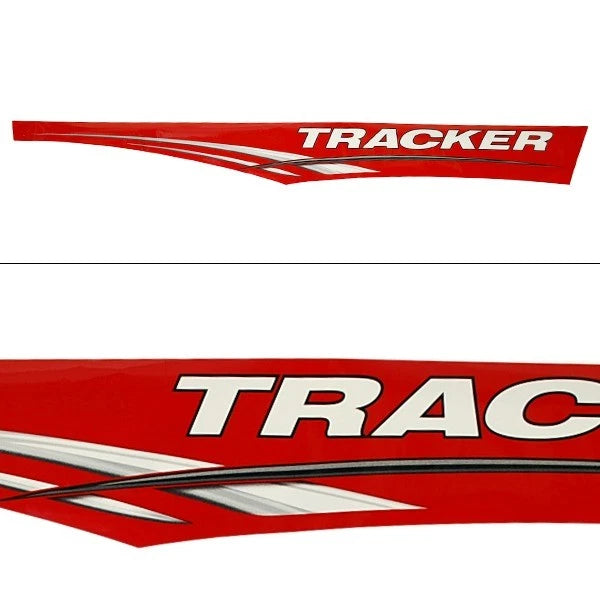 Tracker Boat Graphic Decal 135558 - Black Red White Gray 94 Inch