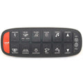 DNA Group Boat Switch Panel 91YY6316-1B - Push Button Black Rubber