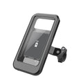 Motorcycle Phone Holder with Weather Resistant Features and Wireless Charging