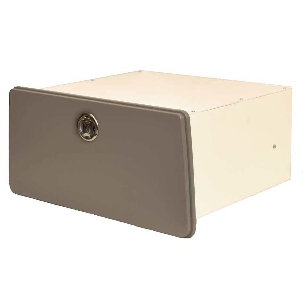 Regency Boat Locking Storage Drawer 167270 - 18 X 16 1/4 Inch Mocha