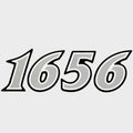 G3 Boat Decal Sticker 73404899 - DLX 1656 Silver Black 5 Inch