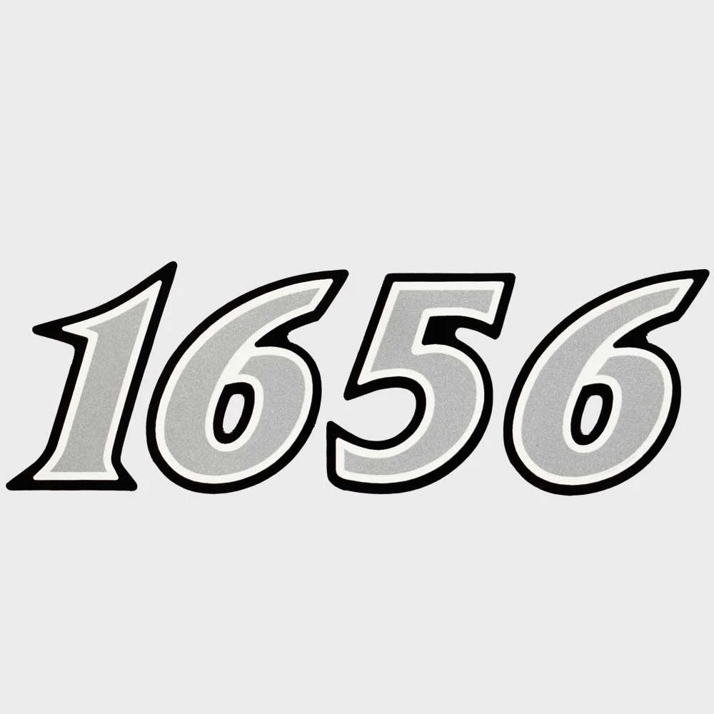G3 Boat Decal Sticker 73404899 - DLX 1656 Silver Black 5 Inch